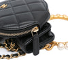 Chanel Lambskin Pearl Crown CC Wristlet Multi Pouches Secondhand
