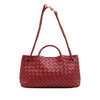 Bottega Veneta Lambskin Intrecciato East West Andiamo Top Handle Bag Secondhand