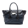 Prada Bicolor Glace Calf Sound Lock Satchel Secondhand