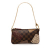 Louis Vuitton Damier Ebene Trunks Labels Pochette Milla MM Secondhand