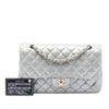 Chanel Medium Classic Metallic Lambskin Double Flap Secondhand