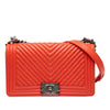 Chanel Old Medium Chevron Lambskin Boy Flap Secondhand