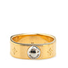 Louis Vuitton Gold Plated Monogram Engraved Nanogram Ring Secondhand