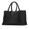Bottega Veneta Medium Lambskin Intreccio Cabat Tote Secondhand