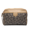 Saint Laurent Printed Coated Canvas Clutch Secondhand