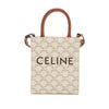 Celine Mini Triomphe Coated Canvas Vertical Cabas Satchel Secondhand