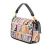Fendi Chinese Valentines Day Mini Zucca Embroidered Canvas Baguette Satchel Secondhand