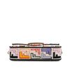 Fendi Chinese Valentines Day Mini Zucca Embroidered Canvas Baguette Satchel Secondhand