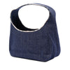 Secondhand Burberry House Check Canvas Trimmed Denim Handbag