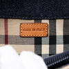 Burberry House Check Canvas Trimmed Denim Handbag Secondhand
