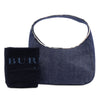 Burberry House Check Canvas Trimmed Denim Handbag Secondhand