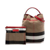 Burberry Medium Mega Check Canvas Ashby Bucket Bag Secondhand