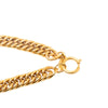Chanel Gold Plated Quilted Diamond Charms Necklace Secondhand
