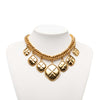Chanel Gold Plated Quilted Diamond Charms Necklace Secondhand