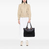Gucci Large Pebbled Calfskin Bamboo Jungle Convertible Tote Secondhand