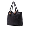 Gucci Large Pebbled Calfskin Bamboo Jungle Convertible Tote Secondhand