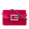Gucci Crystal GG Velvet Broadway Crossbody Secondhand