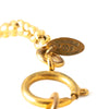 Chanel CC Gold Plated Circle Pendant Necklace Secondhand