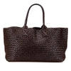 Secondhand Bottega Veneta Medium Lambskin Intreccio Cabat Tote