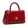 Chanel Small Lambskin Chevron Coco Top Handle Bag Secondhand