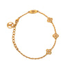 Louis Vuitton Gold Plated Monogram Flower Bracelet Secondhand