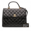 Secondhand Chanel Large Lambskin Trendy CC Top Handle Flap