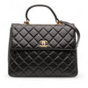 Secondhand Chanel Large Lambskin Trendy CC Top Handle Flap