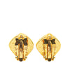 Chanel Gold Plated CC Clip On Earrings Secondhand