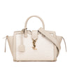 Saint Laurent Baby Canvas and Calfskin Monogram Downtown Cabas Satchel Secondhand