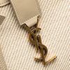 Saint Laurent Baby Canvas and Calfskin Monogram Downtown Cabas Satchel Secondhand