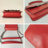 Tod's Double T shoulder bag in red leather with chain