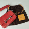 Tod's Double T shoulder bag in red leather with chain