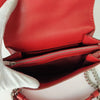 Tod's Double T shoulder bag in red leather with chain