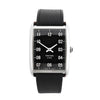 Tom Ford N.001 TFT001003 00276 SS & Leather QZ Watch with Black Dial Secondhand