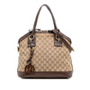 Gucci Medium GG Canvas Charm Dome Satchel Secondhand
