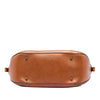 Burberry Small Leather Trimmed House Check Canvas Bridle Orchard Satchel Secondhand