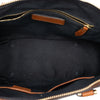 Burberry Small Leather Trimmed House Check Canvas Bridle Orchard Satchel Secondhand
