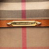 Burberry Small Leather Trimmed House Check Canvas Bridle Orchard Satchel Secondhand