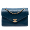 Chanel Small Chevron Lambskin Stitched Envelope Flap Secondhand