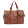 Bottega Veneta Nappa Intrecciato Flap Satchel Secondhand