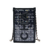 Chanel Tweed and PVC Phone Pouch with Chain Secondhand