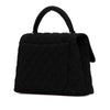 Chanel CC Quilted Jersey Kelly Top Handle Bag Secondhand