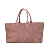Bottega Veneta Medium Lambskin Intreccio Cabat Tote Secondhand