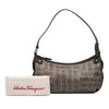 Ferragamo Embroidered Polyester Shoulder Bag Secondhand