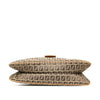 Fendi Zucchino Canvas Double Flap Shoulder Bag Secondhand