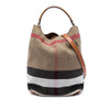 Burberry Medium Mega Check Canvas Ashby Bucket Bag Secondhand