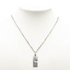 Gucci Sterling Silver G Plate Pendant Necklace Secondhand