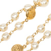 Chanel CC Gold Plated Faux Pearls Necklace Secondhand