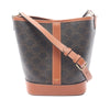 Celine Small Triomphe Coated Canvas Bucket Bag Secondhand