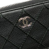 Chanel CC Quilted Calfskin Wild Stitch Zip Coin Purse Secondhand